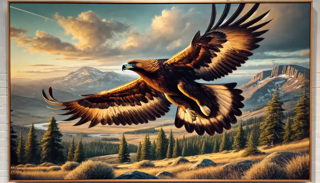 Golden Eagle Illustration Creature Courage